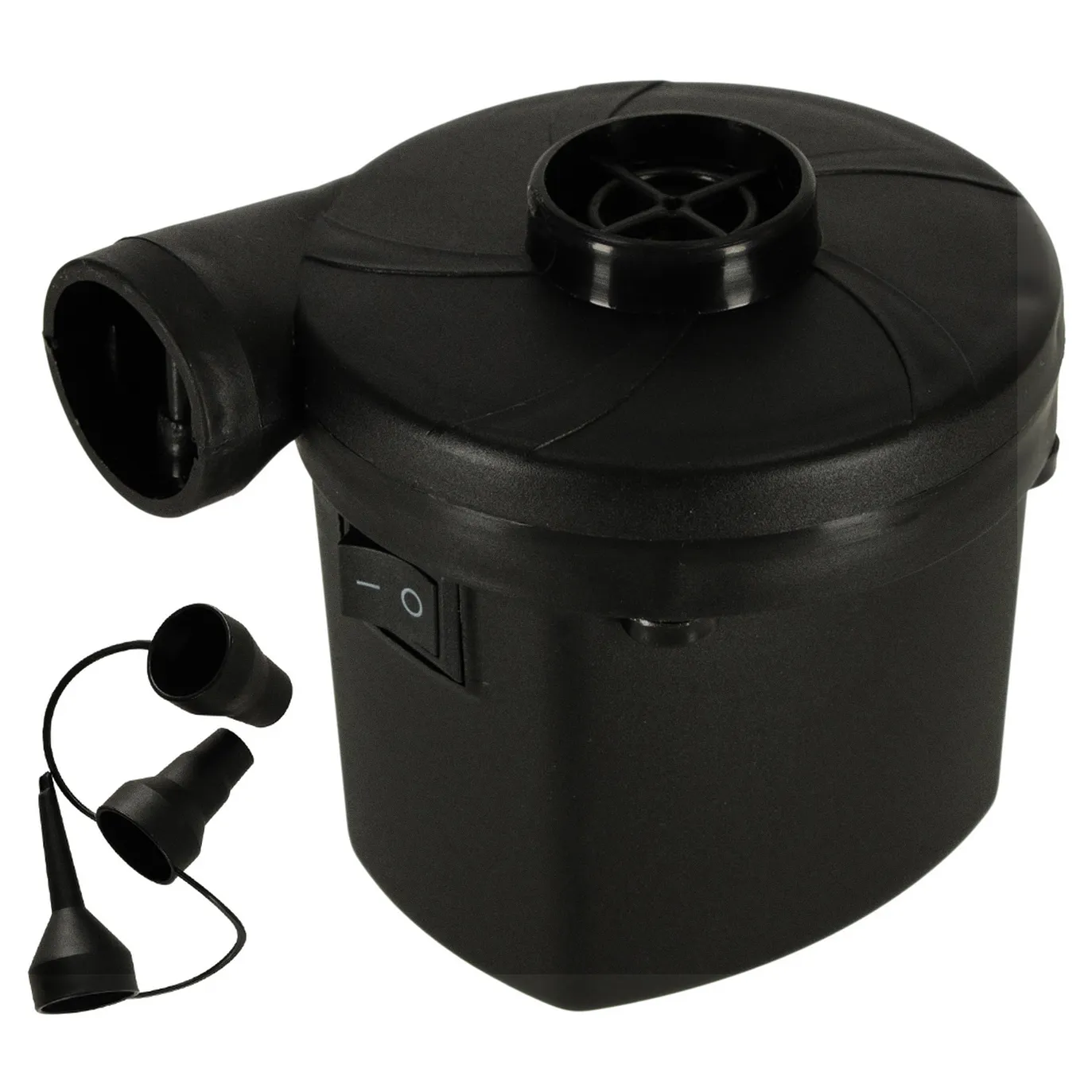 Pompka elektryczna do materaca piłki ponton basen turystyczna przenośna mobilna 2w1 12V/240V końcówki - obrazek 5