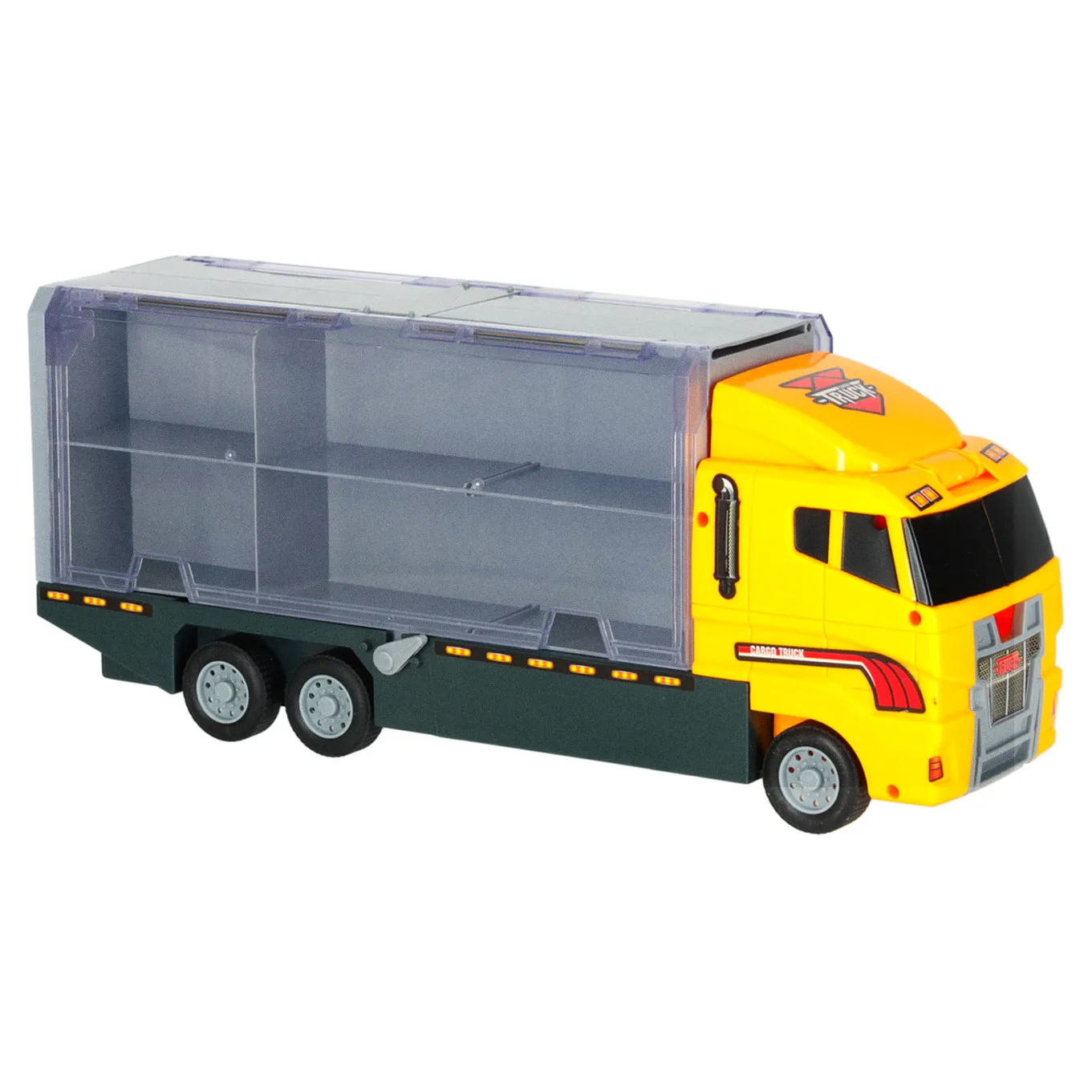 Transporter ciężarówka TIR wyrzutnia + metalowe auta maszyny budowlane - obrazek 7