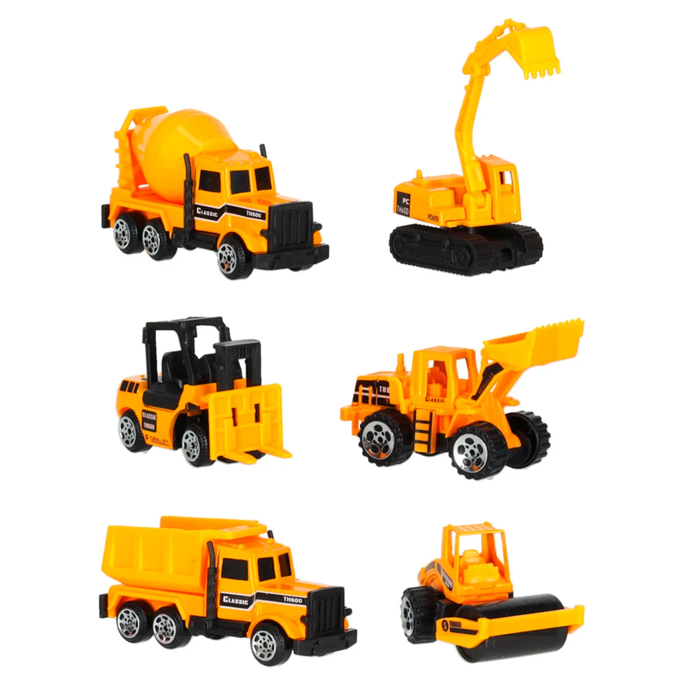 Transporter ciężarówka TIR wyrzutnia + metalowe auta maszyny budowlane - obrazek 10