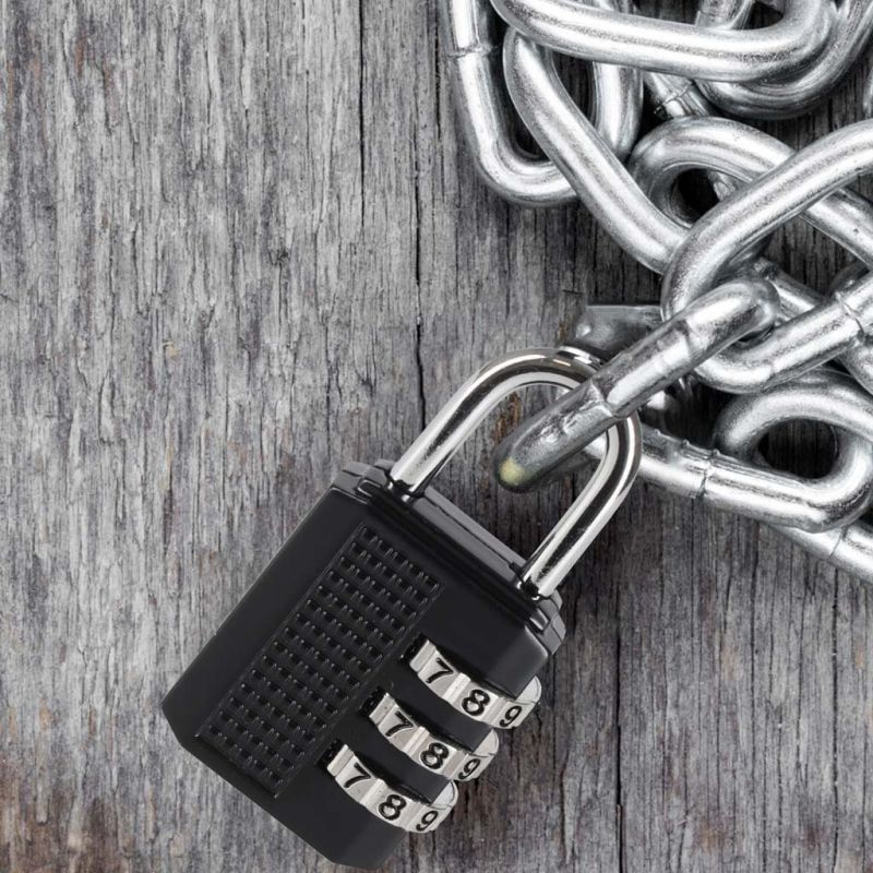 Kłódka na szyfr szyfrowa zatrzaskowa do walizki - obrazek 9