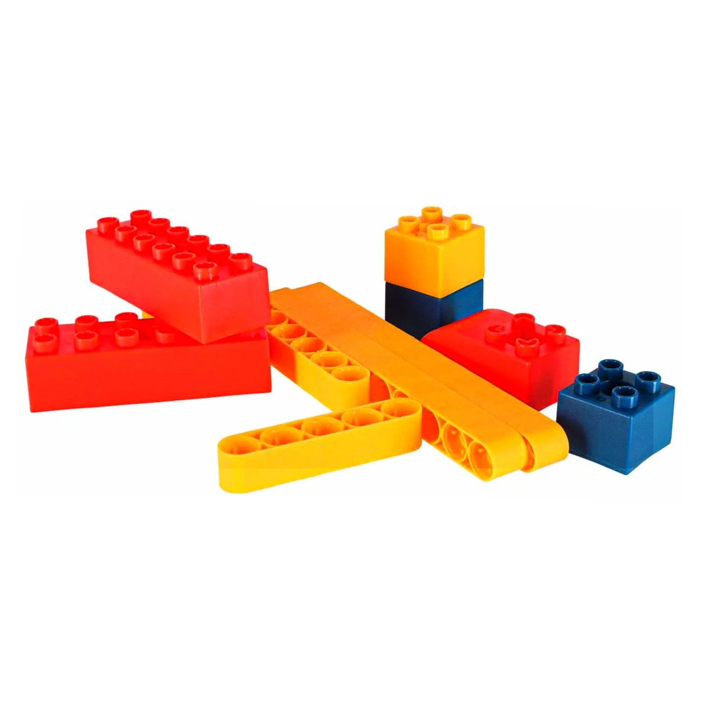 Klocki konstrukcyjne do budowania ruchome z silnikiem 116 elementów - obrazek 11