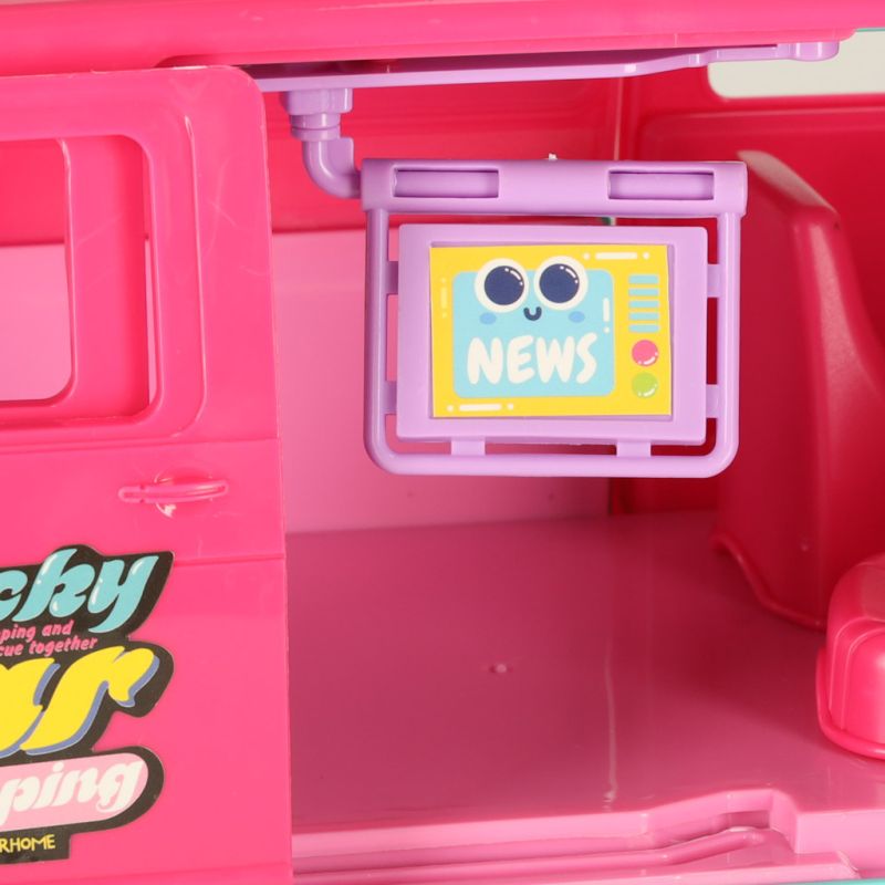 Samochód dla lalek kempingowy kamper akcesoria lalka basen - obrazek 11