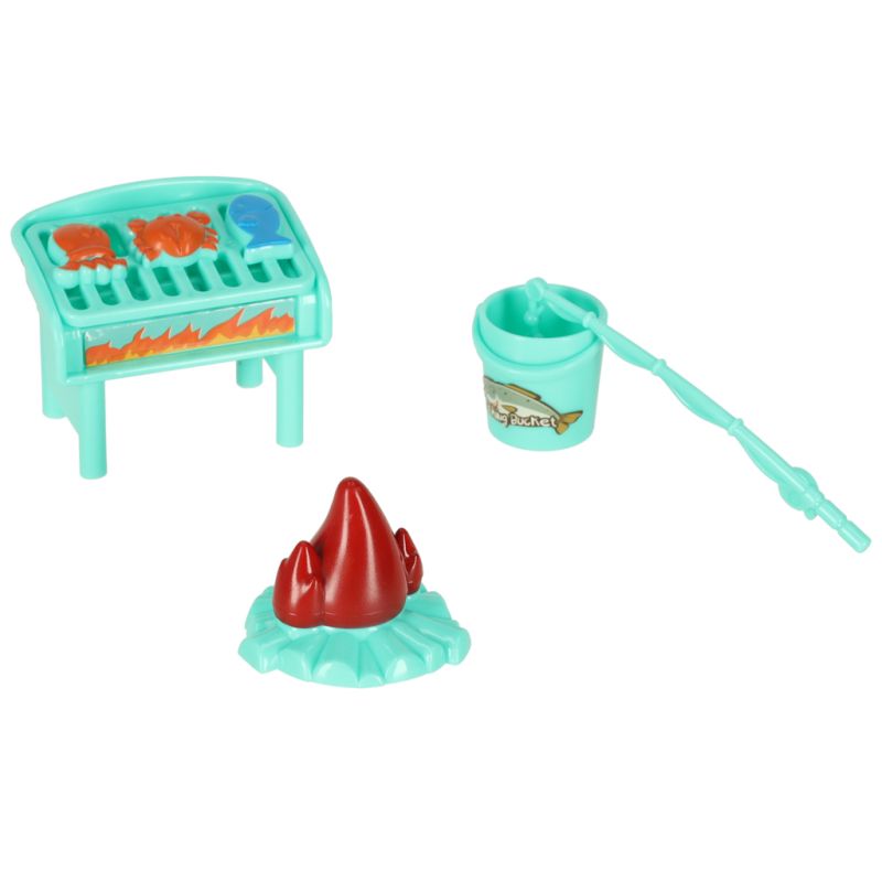 Samochód dla lalek kempingowy kamper akcesoria lalka basen - obrazek 8