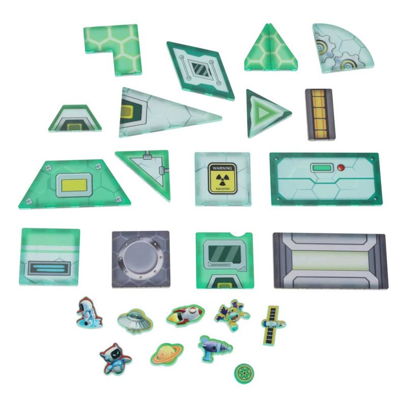 Klocki magnetyczne konstrukcyjne kosmos stacja kosmiczna 108 elementów - obrazek 2