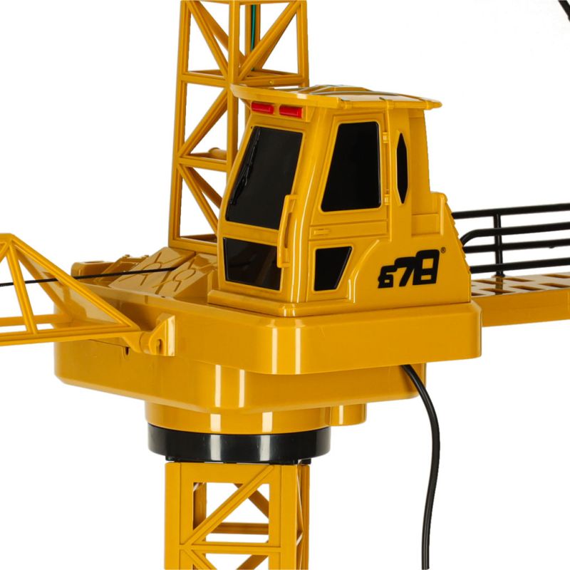 Dźwig Żuraw budowlany zdalnie sterowany  RC z hakiem 4CH 128cm - obrazek 7