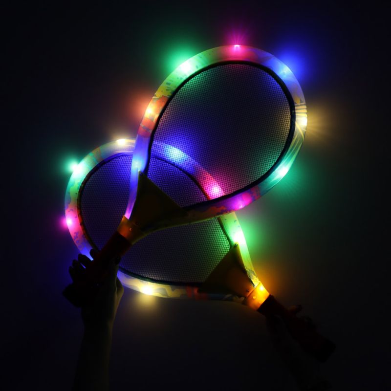 Rakiety tenisowe świecące LED + lotki - obrazek 2