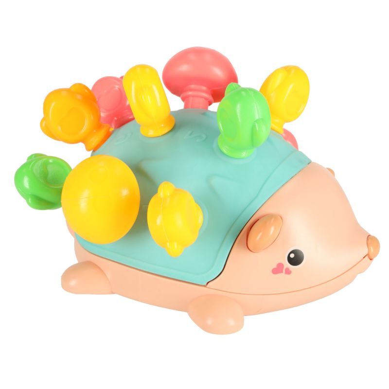 Jeżyk sensoryczny edukacyjny montessori wyjmowane kolce niebieski - obrazek 9