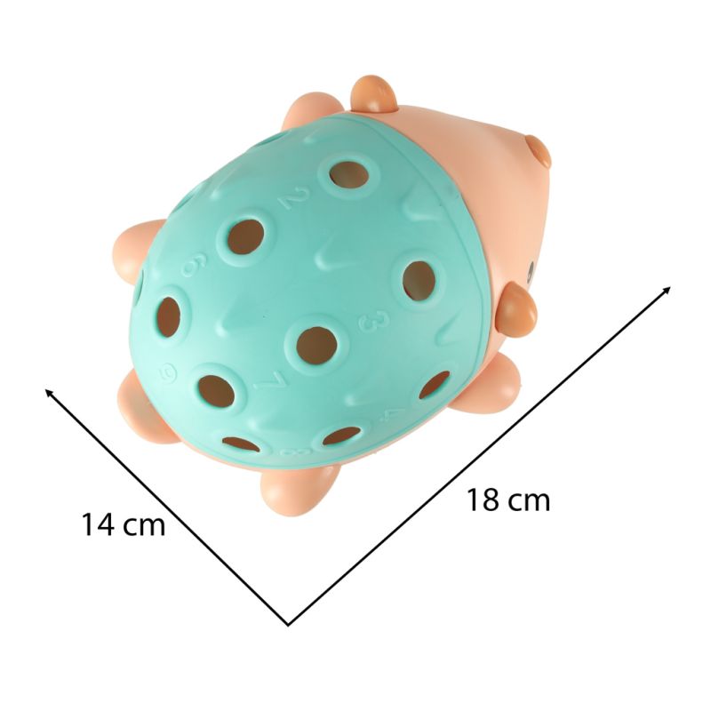 Jeżyk sensoryczny edukacyjny montessori wyjmowane kolce niebieski