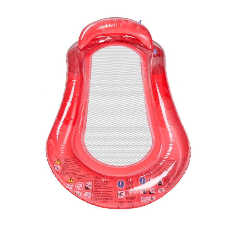 Materac dmuchany do pływania basenu wodny z siatką czerwony BESTWAY 43103 - obrazek 2