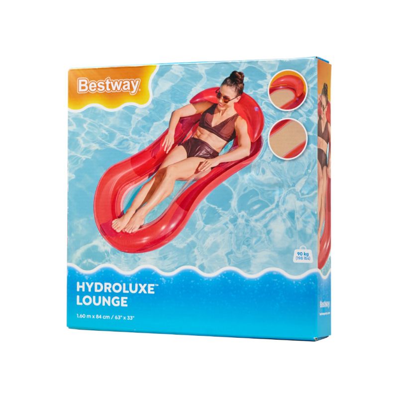 Materac dmuchany do pływania basenu wodny z siatką czerwony BESTWAY 43103 - obrazek 4