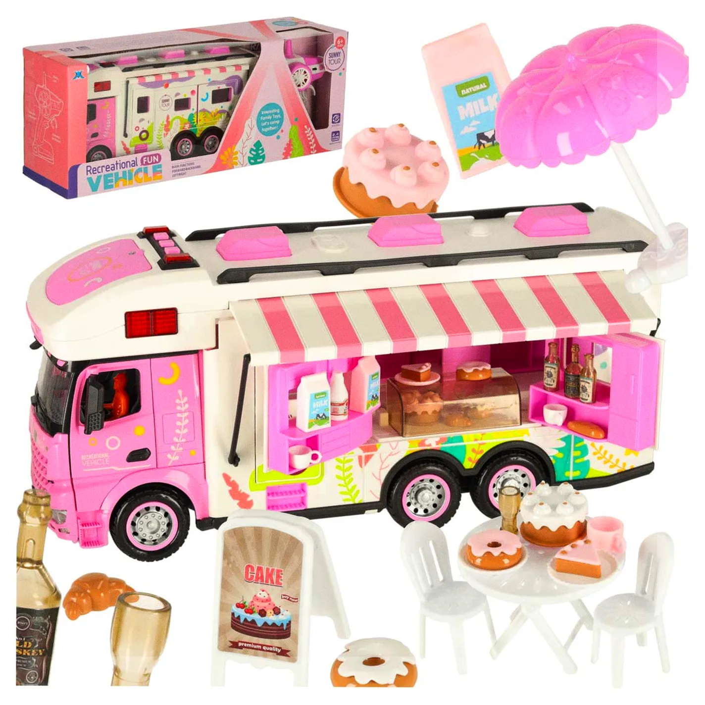 Kamper zdalnie sterowany na pilota samochód kempingowy auto 2