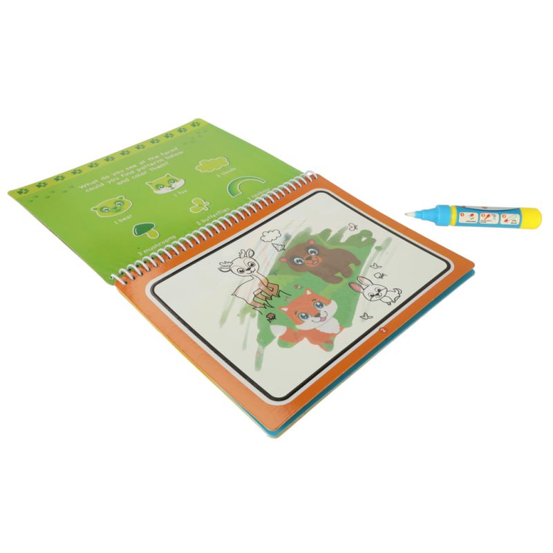 Kolorowanka malowanka Książeczka wodna z mazakiem - Zwierzęta - obrazek 7