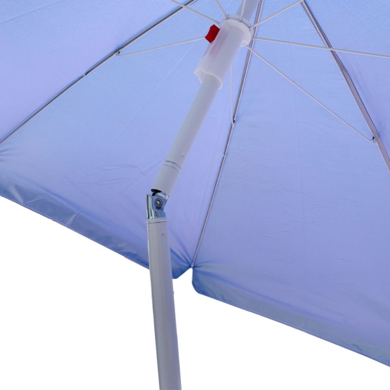 Parasol ogrodowy plażowy regulowany łamany składany UV 150cm niebieski - obrazek 8