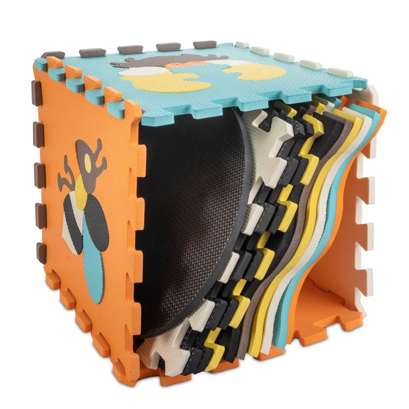 Mata edukacyjna piankowa puzzle zwierzątka kolorowa 114 x 114 cm 25 elementów - obrazek 4