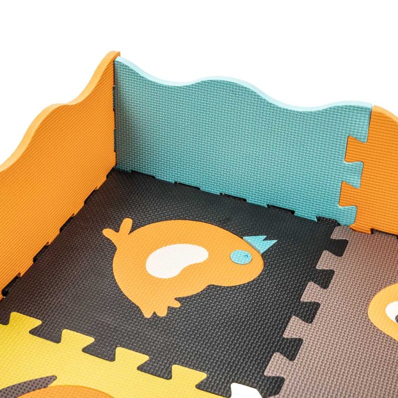 Mata edukacyjna piankowa puzzle zwierzątka kolorowa 114 x 114 cm 25 elementów - obrazek 8