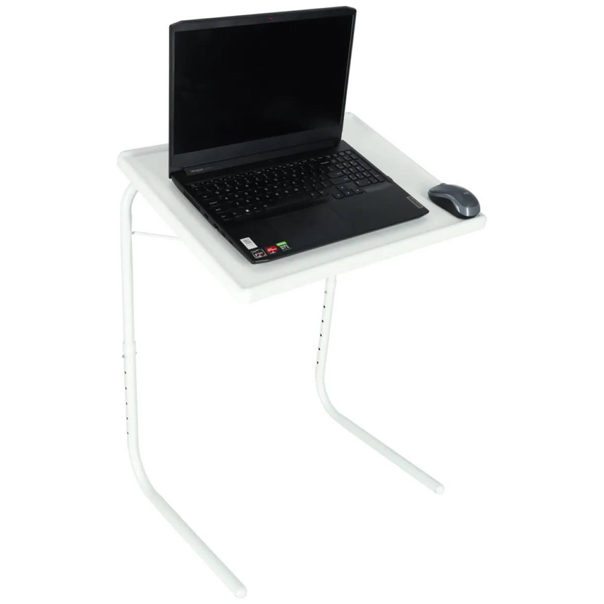 Stolik pod laptopa do laptopa stół wielofunkcyjny składany regulowany 69cm biały - obrazek 5