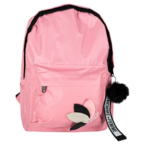 Plecak szkolny młodzieżowy jednokomorowy różowy