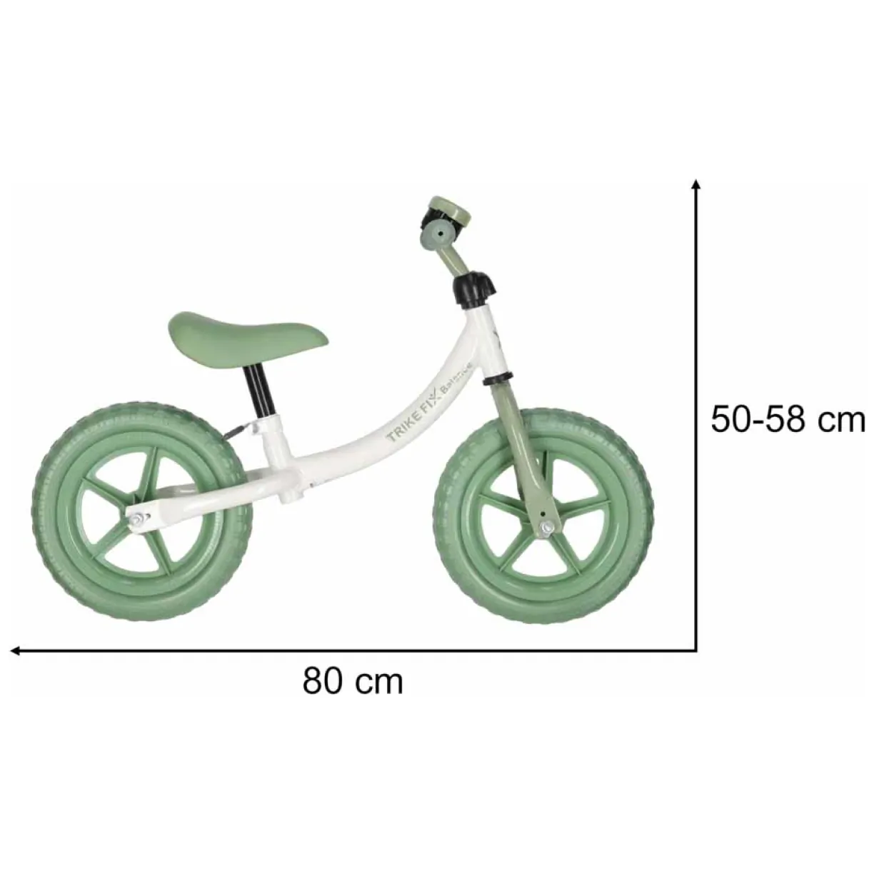 Rowerek biegowy Trike Fix Balance z dzwonkiem zielony - obrazek 12