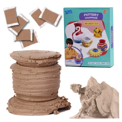 Glina rzeźbiarska masa do modelowania zapas do koła garncarskiego 1200g