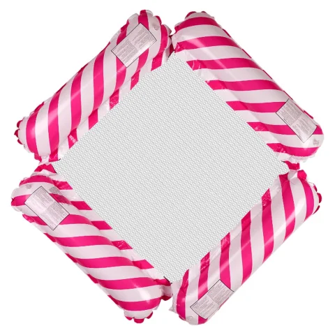 Materac dmuchany plażowy hamak wodny leżak fotel krzesło do pływania basenu różowy