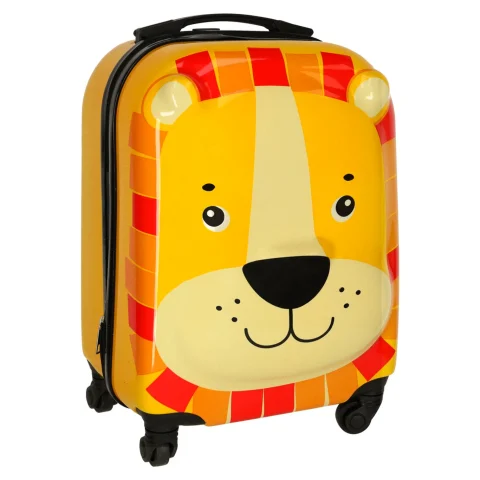 Walizka podróżna dla dzieci bagaż podręczny na kółkach lew