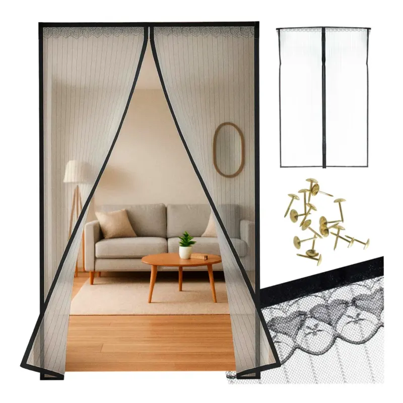 Moskitiera siatka magnetyczna na drzwi 85x210cm CZARNA - obrazek 13