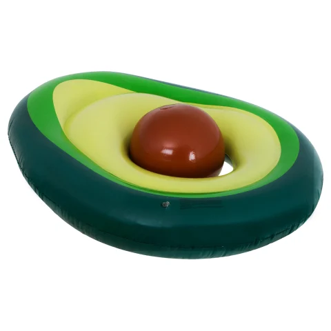 Materac dmuchany do pływania awokado z pestką piłką 150x115 cm XL