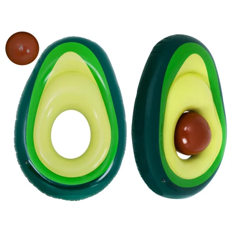 Materac dmuchany do pływania awokado z pestką piłką 150x115 cm XL