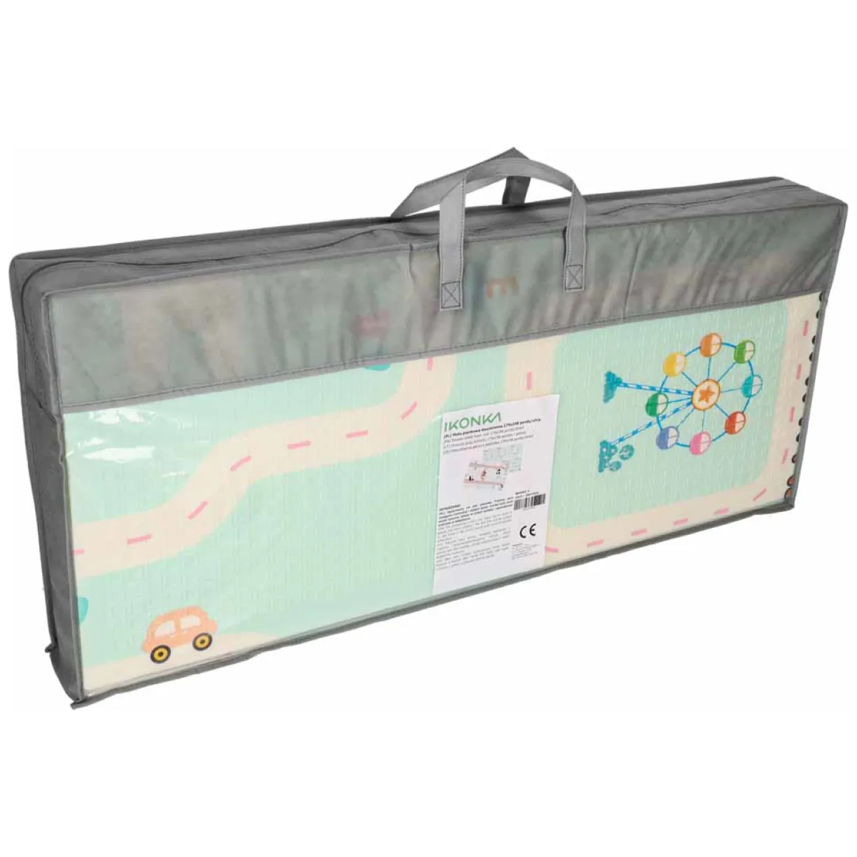 Mata edukacyjna piankowa dwustronna składana pandy ulica 180 x 200cm - obrazek 13