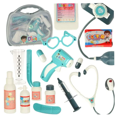 Zestaw lekarza w walizce mały doktor akcesoria dźwięk światła
