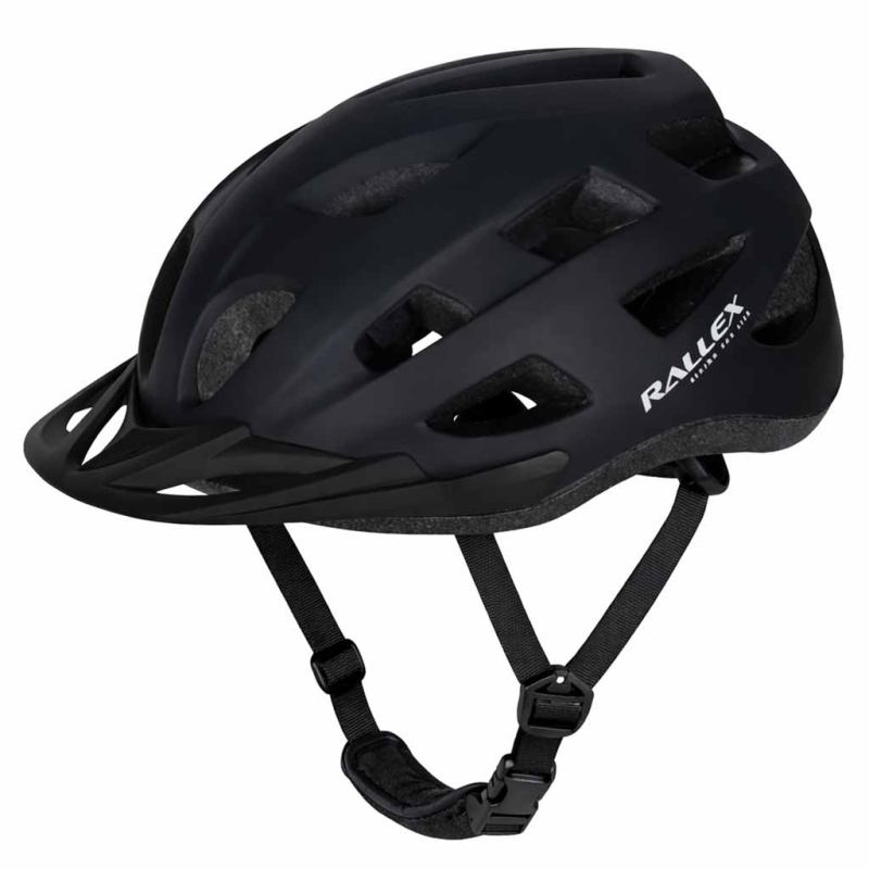 Kask rowerowy na rower RALLEX damski męski regulowany czarny M 54-58cm - obrazek 9