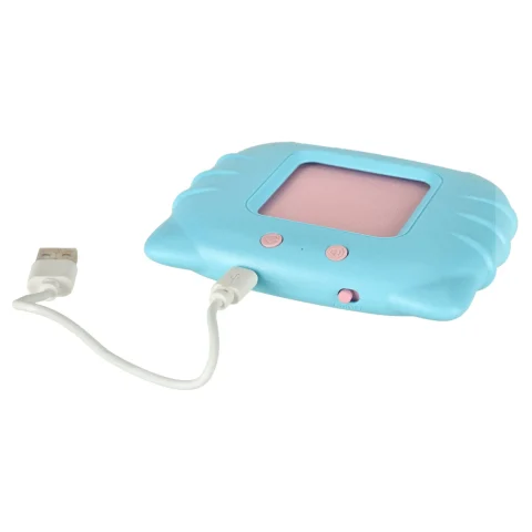 Nauka języka angielskiego czytnik kart do nauki słówek fiszki niebieski