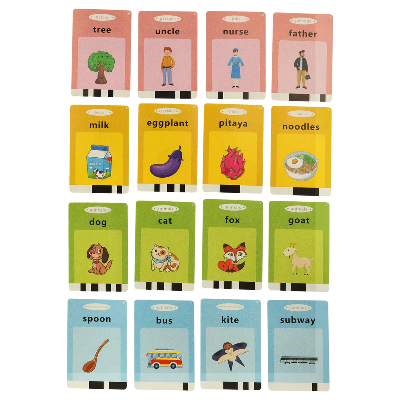 Nauka języka angielskiego czytnik kart do nauki słówek fiszki niebieski - obrazek 5