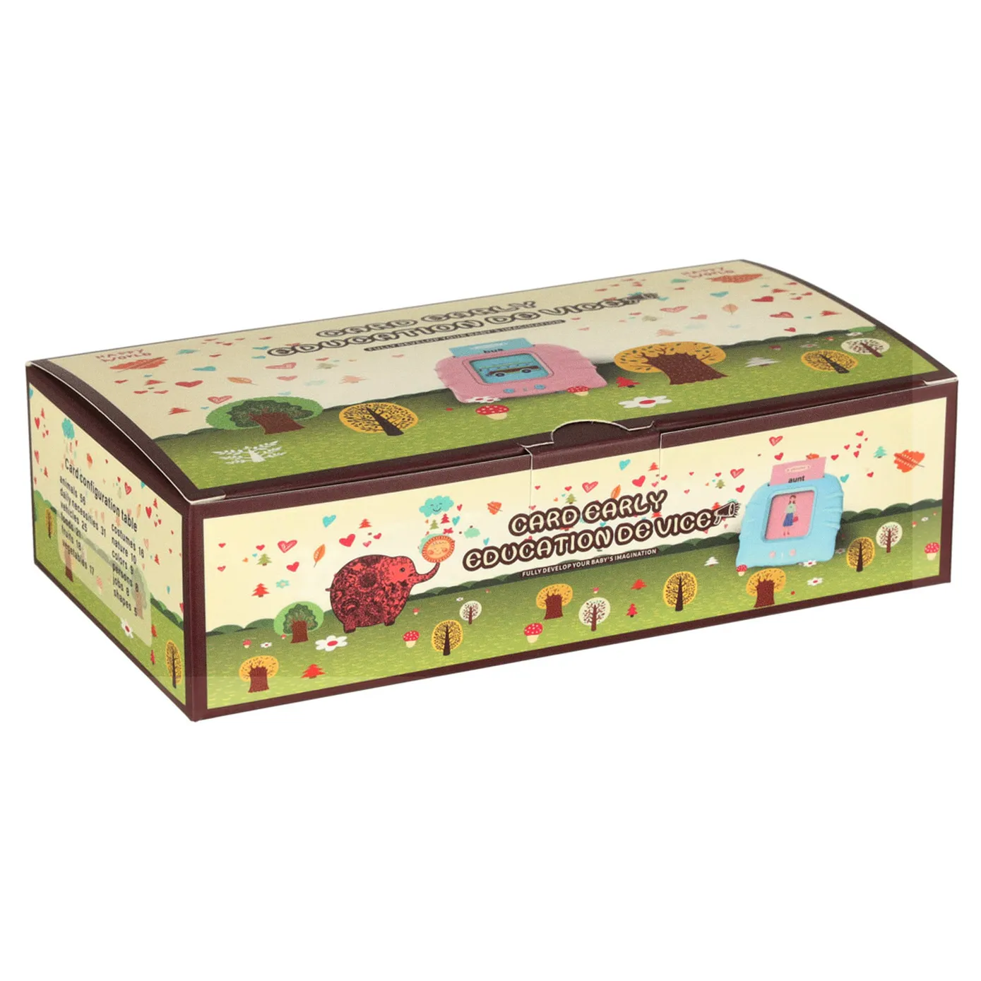 Nauka języka angielskiego czytnik kart do nauki słówek fiszki niebieski - obrazek 10