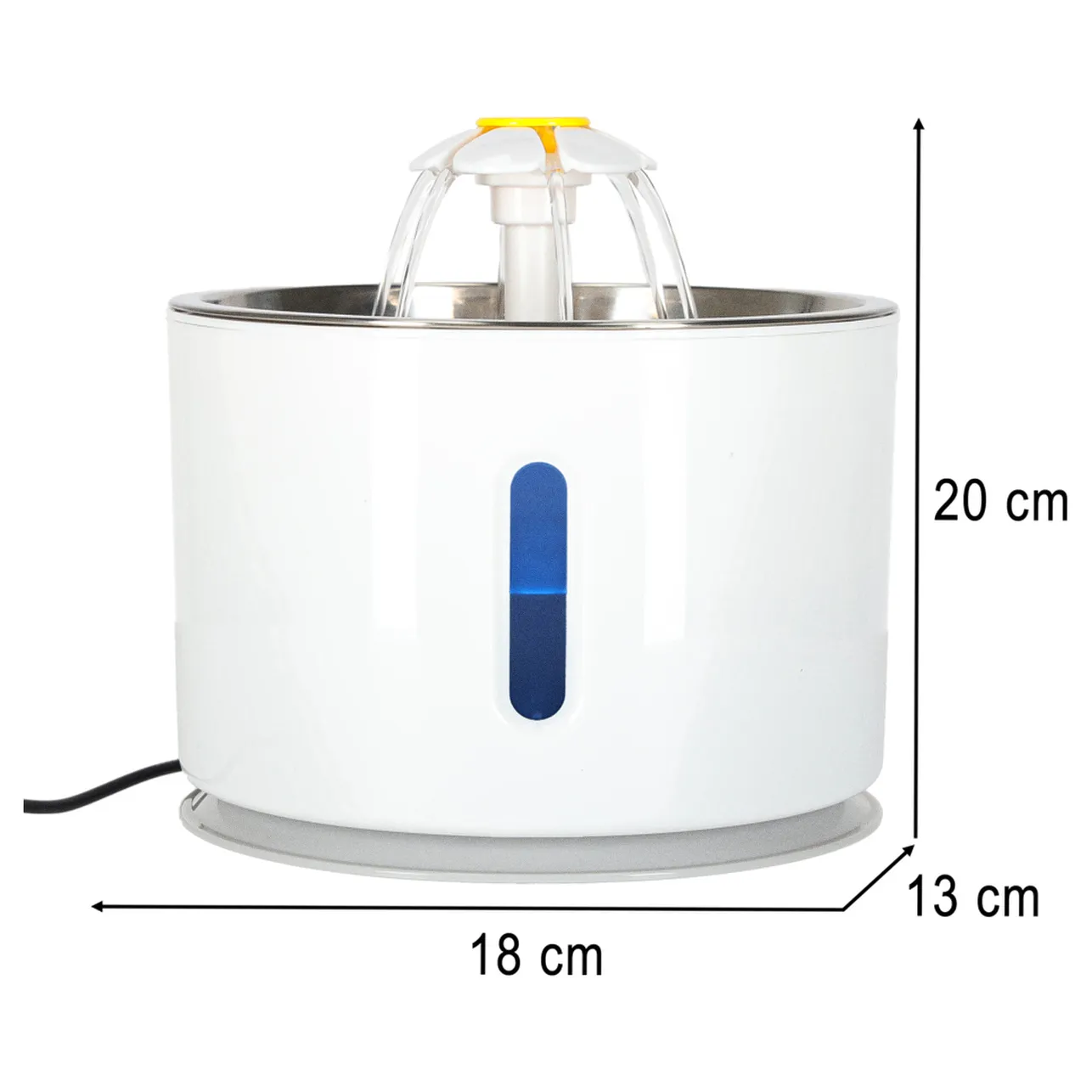 Poidełko fontanna dla psa kota zwierząt automatyczne poidło LED USB 2,4l filtr czyszczący - obrazek 14