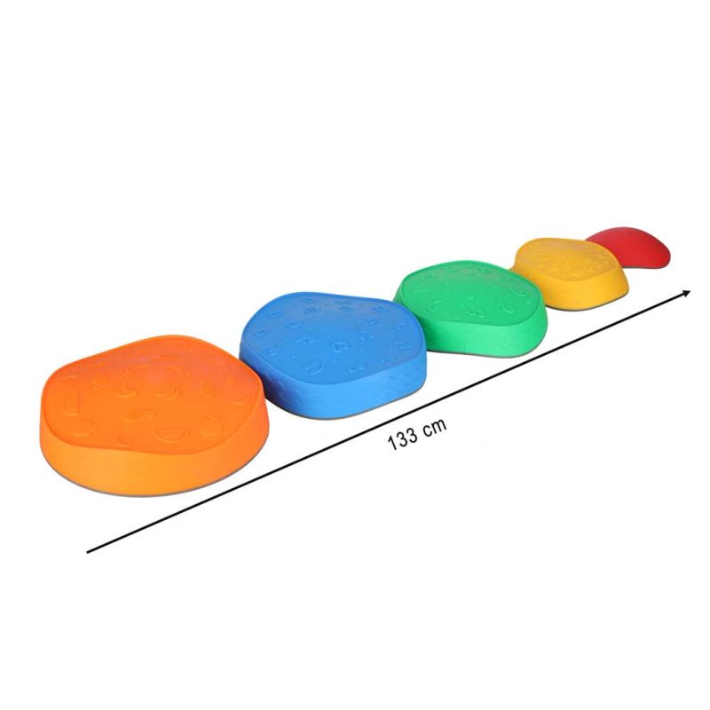Ścieżka sensoryczna kamienie rzeczne do treningu równowagi podłoga to lawa gra 5szt - obrazek 14