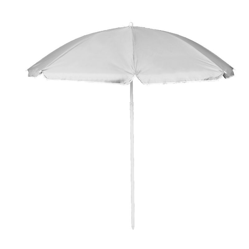 Parasol ogrodowy plażowy regulowany łamany składany UV 150cm szary - obrazek 2