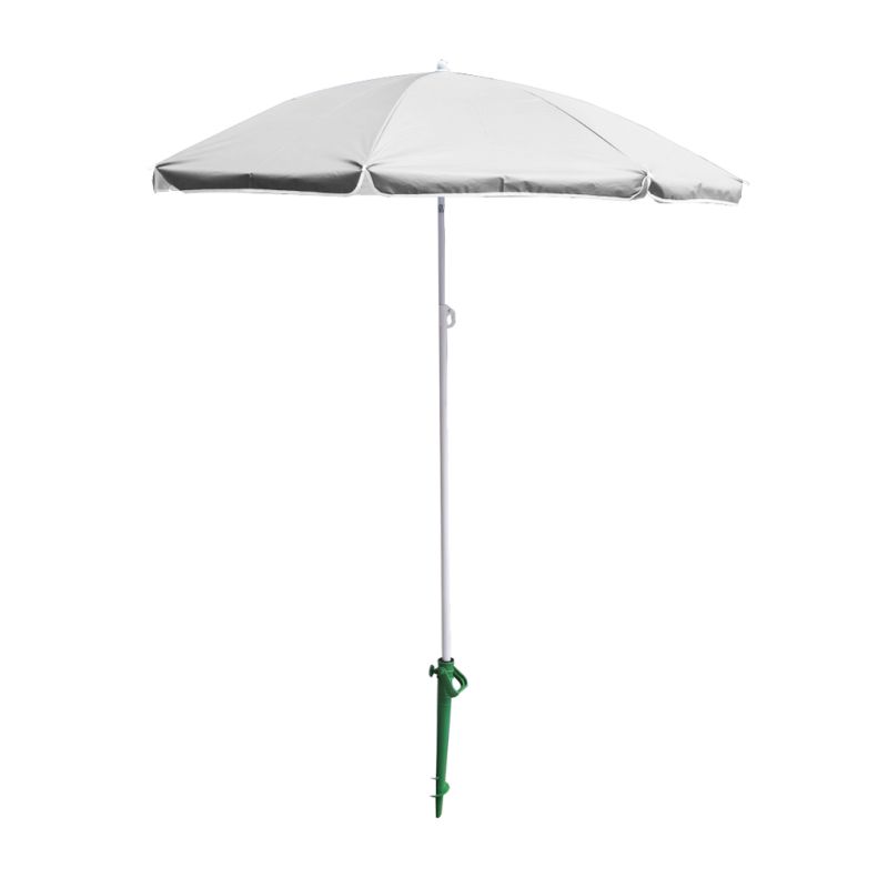 Parasol ogrodowy plażowy regulowany łamany składany UV 150cm szary - obrazek 8