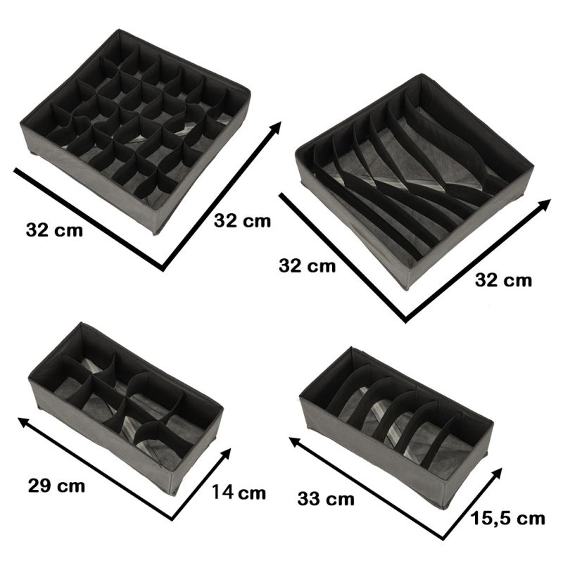 Organizer do szuflady na bieliznę skarpetki 4 sztuki - obrazek 8