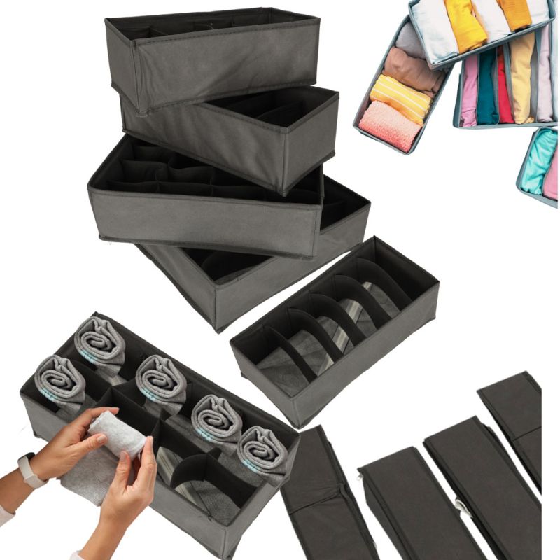 Organizer do szuflady na bieliznę skarpetki 4 sztuki - obrazek 9