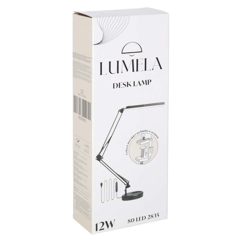 Lampka na biurko biurkowa LED USB obrotowy wysięgnik 2 sposoby mocowania - obrazek 15