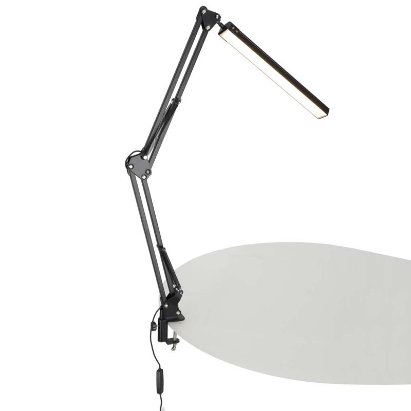 Lampka na biurko biurkowa LED USB obrotowy wysięgnik 2 sposoby mocowania - obrazek 6