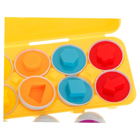 Układanka edukacyjna sorter dopasuj kształty jajka 12 sztuk