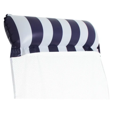 Materac dmuchany hamak wodny fotel krzesło do pływania 120 x 70 cm granatowy