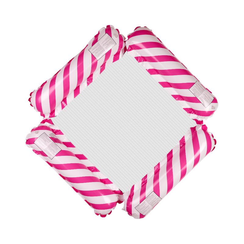 Materac dmuchany plażowy hamak wodny leżak fotel krzesło do pływania basenu różowy