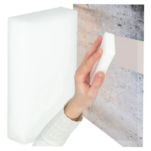 Magiczna gąbka z melaminy do czyszczenia plam bez chemii wielofunkcyjna gładka