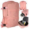 Plecak turystyczny kabinowy podróżny bagaż podręczny różowy 45x30 cm