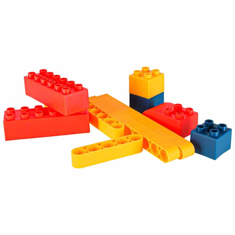 Klocki konstrukcyjne do budowania ruchome z silnikiem 116 elementów - obrazek 11