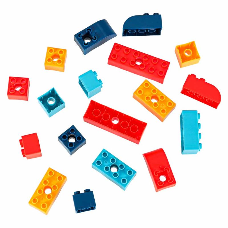 Klocki konstrukcyjne do budowania ruchome z silnikiem 116 elementów - obrazek 4