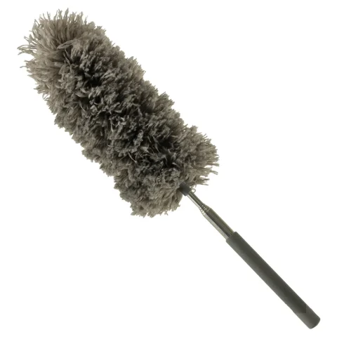Szczotka do kurzu miotełka teleskopowa szara